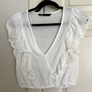 ZARA Ruffled Top